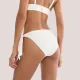 Triumph Γυναικείο μαγιό δετό σλιπ με ρυθμιζόμενα πλαινά λευκό ανάγλυφο Summer Dune TAI 10226481.3799/1K
