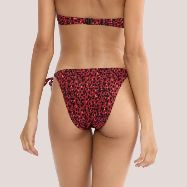 Triumph Γυναικείο Slip δετό bottom μαγιό με animal print τύπωμα σε αποχρωσεις του έντονου πορτοκαλί δετό  10226526.0033/33
