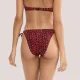 Triumph Γυναικείο Slip δετό bottom μαγιό με animal print τύπωμα σε αποχρωσεις του έντονου πορτοκαλί δετό  10226526.0033/33