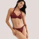 Triumph Γυναικείο Slip δετό bottom μαγιό με animal print τύπωμα σε αποχρωσεις του έντονου πορτοκαλί δετό  10226526.0033/33