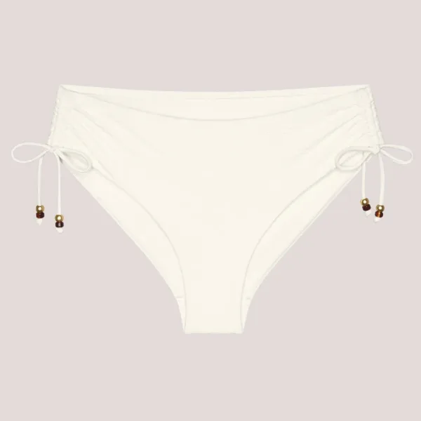 Triumph Γυναικείο μαγιό ψηλόμεσο σλιπ με ρυθμιζόμενα πλαινά λευκό ανάγλυφο Summer Dune Midi 10226535.3799/1K