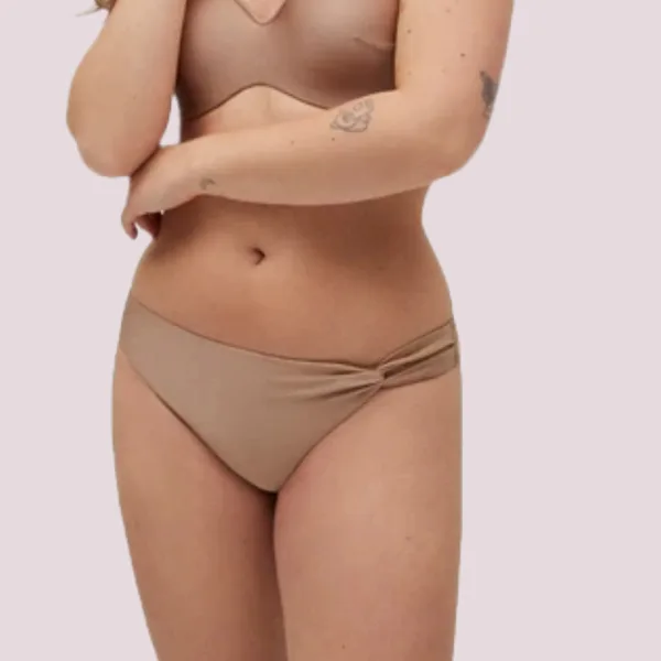 Ysabel Mora Γυναικείο Μαγιό Slip  Κανονικό  Mπέζ  Swimwear Summer Collection 82926 DESERT TAUPE