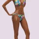 Ysabel Mora Γυναικείο Μαγιό slip δετό κανονικό κόψιμο Tropical Swimwear Summer Collection 83012