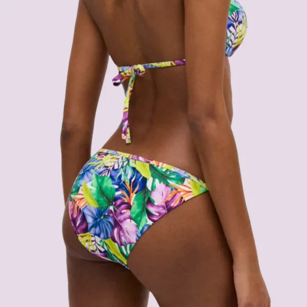 Ysabel Mora Γυναικείο Μαγιό slip δετό κανονικό κόψιμο Tropical Swimwear Summer Collection 83012