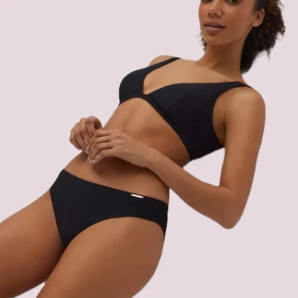 Ysabel Mora Γυναικείο Μαγιό Slip  Κανονικό  Μαύρο   Swimwear Summer Collection 83055 NEGRO