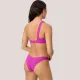 Ysabel Mora Γυναικείο Μαγιό Brazil slip φούξια γκοφρέ Shiny bright purple 83299