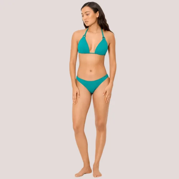 Ysabel Mora Γυναικείο Μαγιό Brazil slip τυρκουάζ γκοφρέ Shiny exotic tirquoise 83299