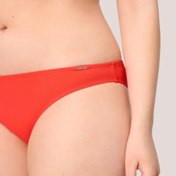 Ysabel Mora Γυναικείο μαγιό Slip κλασικό πικέ Vivid coral Κοραλί 83327 