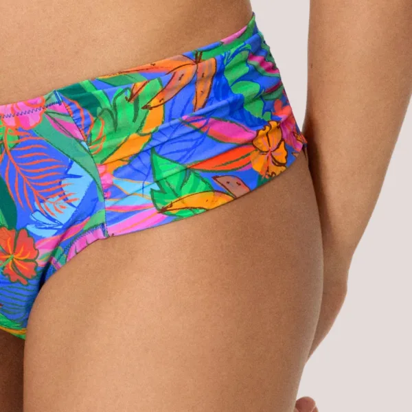 Ysabel Mora Γυναικείο Μαγιό Slip midi shaper ψηλόμεσο & φαρδύ στο πλάί Tropical διάφορα χρώματα Multicolour 83402