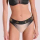 Bilitis Γυναικείο Σετ Μαγιό Μαύρο χρυσό gliter Strapless &  ιδιαίτερο σλιπ με χρυσες λεπτομέρειες HN002 Honolulu C & D Cup  Luxury swimwear