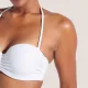 Bilitis Γυναικείο Σετ Strapless Γυαλιστερό με Σλίπ Δετό Λευκό Ανάγλυφο Σχέδιο CP002 Capri Bilitis Γυναικείο Σετ Strapless Γυαλιστερό με Σλίπ Δετό Λευκό Ανάγλυφο Σχέδιο CP002 Capri
