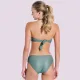 Bilitis Γυναικείο Σετ Μαγιό Πράσινο λαδί ασημί gliter Strapless με κούμπωμα & ιδιαίτερο σλιπ με ασημένια τρουκς  HN002 Honolulu C & D Cup  Luxury swimwear