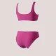 Modern Ocean Γυναικείο Set Bikini push up μπουστάκι με κανονικό σλιπ  σε  ροζ χρώμα 1646 