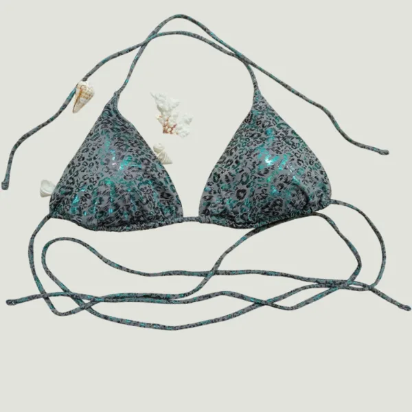 Modern Ocean Γυναικείο Set Bikini Ιριδίζον τρίγωνο & Δετό σλιπ C-6150 Grey Modern Ocean Γυναικείο Set Bikini Ιριδίζον τρίγωνο & Δετό σλιπ C-6150 Grey