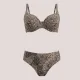 Modern Ocean Γυναικείο Set bikini Animal print ιριδίζον Μπαλκονέ για μεγάλο στήθος με ελαρυά ενίσχυση τιράντες & ψηλόμεσο σλιπ C-6396