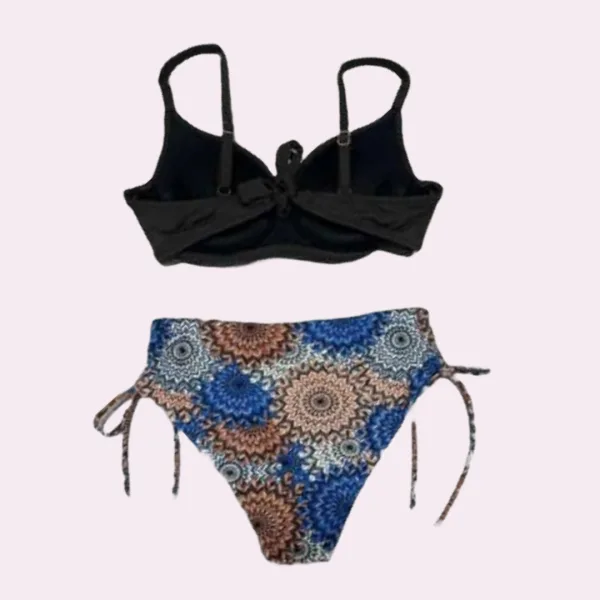 Modern Ocean Γυναικείο Set Bikini σουτιέν μονόχρωμο Φούξια με ενίσχυση & ψηλόμεσο πολύχρωμο Boho σλιπ με σούρες C-6111 Μεγάλα μεγέθη Modern Ocean Γυναικείο Set Bikini σουτιέν μονόχρωμο Φούξια με ενίσχυση & ψηλόμεσο πολύχρωμο Boho σλιπ με σούρες C-6111 Μεγάλα μεγέθη