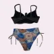 Modern Ocean Γυναικείο Set Bikini σουτιέν μονόχρωμο Φούξια με ενίσχυση & ψηλόμεσο πολύχρωμο Boho σλιπ με σούρες C-6111 Μεγάλα μεγέθη Modern Ocean Γυναικείο Set Bikini σουτιέν μονόχρωμο Φούξια με ενίσχυση & ψηλόμεσο πολύχρωμο Boho σλιπ με σούρες C-6111 Μεγάλα μεγέθη