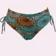 Modern Ocean Γυναικείο Set Bikini σουτιέν μονόχρωμο καφέ με ενίσχυση & ψηλόμεσο πολύχρωμο Boho σλιπ με σούρες C-6111 Μεγάλα μεγέθη Modern Ocean Γυναικείο Set Bikini σουτιέν μονόχρωμο καφέ με ενίσχυση & ψηλόμεσο πολύχρωμο Boho σλιπ με σούρες C-6111 Μεγάλα μεγέθη