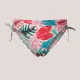 Modern Ocean Γυναικείο Set Bikini Strapless Push up δετό & ψηλόμεσο tropical σχέδιο πράσινο γκλίτερ  πράσινους τυρκουάζ & ροζ χρωματισμούς C-6224