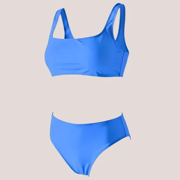 Modern Ocean Γυναικείο Set Bikini push up μπουστάκι με κανονικό σλιπ  σε μπλέ  χρώμα 1646 