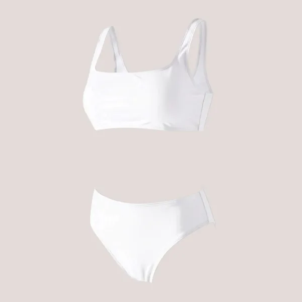 Modern Ocean Γυναικείο Set Bikini push up μπουστάκι με κανονικό σλιπ  σε Ιβουάρ χρώμα 1646 