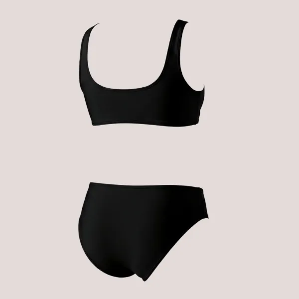 Modern Ocean Γυναικείο Set Bikini push up μπουστάκι με κανονικό σλιπ  σε μαύρο  χρώμα 1646 
