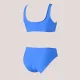 Modern Ocean Γυναικείο Set Bikini push up μπουστάκι με κανονικό σλιπ  σε μπλέ  χρώμα 1646 