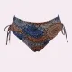 Modern Ocean Γυναικείο Set Bikini σουτιέν μονόχρωμο μαύρο με ενίσχυση & ψηλόμεσο πολύχρωμο Boho σλιπ με σούρες C-6111 Μεγάλα μεγέθη Modern Ocean Γυναικείο Set Bikini σουτιέν μονόχρωμο μαύρο με ενίσχυση & ψηλόμεσο πολύχρωμο Boho σλιπ με σούρες C-6111 Μεγάλα μεγέθη
