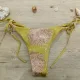Modern Ocean Γυναικείο Set Bikini γκλίτερ Λεμονί χρυσό τρίγωνο με αφαιρούμενη ενίσχυση & Δετό σλιπ brazil C-6101 Modern Ocean Γυναικείο Set Bikini γκλίτερ Λεμονί χρυσό τρίγωνο με αφαιρούμενη ενίσχυση & Δετό σλιπ brazil C-6101
