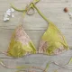 Modern Ocean Γυναικείο Set Bikini γκλίτερ Λεμονί χρυσό τρίγωνο με αφαιρούμενη ενίσχυση & Δετό σλιπ brazil C-6101 Modern Ocean Γυναικείο Set Bikini γκλίτερ Λεμονί χρυσό τρίγωνο με αφαιρούμενη ενίσχυση & Δετό σλιπ brazil C-6101