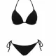 Modern Ocean Γυναικείο Set Bikini Push Up γκλίτερ μαύρο - χρυσό τρίγωνο & Δετό κανονικό σλιπ C-6144 Modern Ocean Γυναικείο Set Bikini Push Up γκλίτερ μαύρο - χρυσό τρίγωνο & Δετό κανονικό σλιπ C-6144