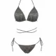 Modern Ocean Γυναικείο Set Bikini Ιριδίζον τρίγωνο & Δετό σλιπ C-6150 Grey Modern Ocean Γυναικείο Set Bikini Ιριδίζον τρίγωνο & Δετό σλιπ C-6150 Grey
