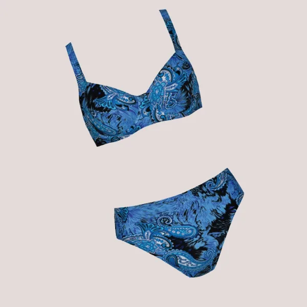 Naturana Γυναικείο Σετ Μπικίνι Μπλέ Μαγιό Beachwear Bikini Set Blue 31139