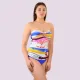 Naturana Γυναικείο  Τανκίνι  Μπλέ με σχέδια Μαγιό 72554 Blue Beachwear Swimsuit 
