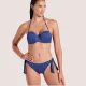 Bilitis Γυναικείο Σετ Μαγιό Strapless με Σλίπ Ψηλόμεσο Μπλέ Σκούρο OC002 Oceano