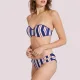 Ysabel Mora Γυναικείο set μαγιό Bikini strapless top με αφαιρούμενες τιράντες και brazil σλιπ Navy μπλέ λευκό κόκκινο 81904 Ysabel Mora Γυναικείο set μαγιό Bikini strapless top με αφαιρούμενες τιράντες και brazil σλιπ Navy μπλέ λευκό κόκκινο 81904