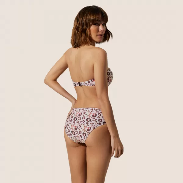 Ysabel Mora Γυναικείο Σετ Μαγιό Strapless με Kούμπωμα στο πίσω μέρος Animal Print Summer Collection 82516 C/D Cup Ysabel Mora Γυναικείο Σετ Μαγιό Strapless με Kούμπωμα στο πίσω μέρος Animal Print Summer Collection 82516 C/D Cup