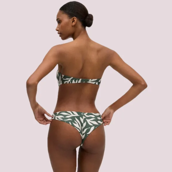 Ysabel Mora Γυναικείο Σετ Μαγιό Strapless με αποσπώμενες τιράντες Ενίσχυση και Brazil Σλιπ B Cup Χακί γυαλιστερό Print Swimwear Summer Collection 83097 Ysabel Mora Γυναικείο Σετ Μαγιό Strapless με αποσπώμενες τιράντες Ενίσχυση και Brazil Σλιπ B Cup Χακί γυαλιστερό Print Swimwear Summer Collection 83097
