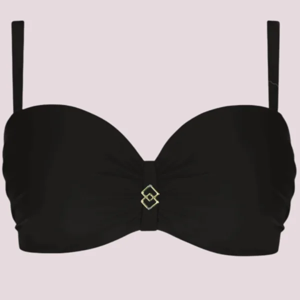 Self Alcudia Γυναικείο Σετ μπικίνι μαγιό strapless Μαύρο για μεγάλο στήθος κανονικό σλιπ indigo S730V1CU2 D E & F Cup Self Alcudia Γυναικείο Σετ μπικίνι μαγιό strapless Μαύρο για μεγάλο στήθος κανονικό σλιπ indigo S730V1CU2 D E & F Cup