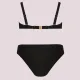 Self Alcudia Γυναικείο Σετ μπικίνι μαγιό strapless Μαύρο για μεγάλο στήθος κανονικό σλιπ indigo S730V1CU2 D E & F Cup Self Alcudia Γυναικείο Σετ μπικίνι μαγιό strapless Μαύρο για μεγάλο στήθος κανονικό σλιπ indigo S730V1CU2 D E & F Cup