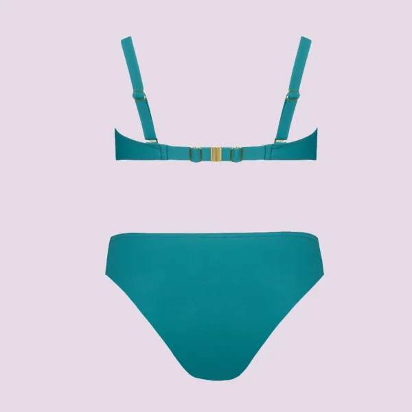 Self Mystic 3 Γυναικείο Σετ μπικίνι μαγιό strapless Πετρόλ για μεγάλο στήθος κανονικό σλιπ  S730V1MS3-1-42E Petrol