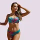 Self Saint-Tropez 2 Γυναικείο Σετ μπικίνι μαγιό strapless Ριγέ με Σχέδιο  για μεγάλο στήθος ψηλόμεσο S730V1TR2