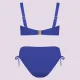 Self Monte Carlo Γυναικείο Σετ μπικίνι μαγιό strapless Μπλέ Ρουά  για μεγάλο στήθος ψηλόμεσο σλιπ S780MO2
