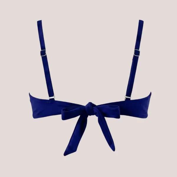 Modern Ocean Γυναικείο Strapless μπλέ push up με ενίσχυση & αφαρούμενες τιράντες 5036 Blue