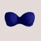 Modern Ocean Γυναικείο Strapless μπλέ push up με ενίσχυση & αφαρούμενες τιράντες 5036 Blue