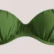 Modern Ocean Γυναικείο Strapless πράσινο push up με ενίσχυση & αφαρούμενες τιράντες 5036 Green
