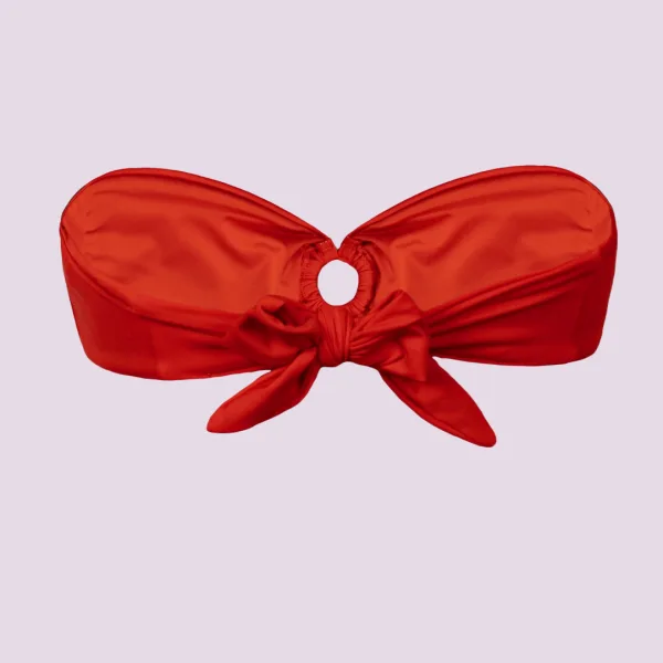 Rock Club Γυναικείο Μαγιό Strapless Κόκκινο δετό με κρίκο BP2430 RED Rock Club Γυναικείο Μαγιό Strapless Κόκκινο δετό με κρίκο BP2430 RED