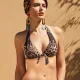 Rock Club Γυναικείο Τρίγωνο Λεοπάρ Μαγιό Push Up BP2088 Triangle Top B Animal Print