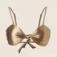Nikama Γυναικείο Χρυσό Bikini Top Bandeau Μεταλιζέ με Αφαιρούμενες Τιράντες WSW23AU Nikama Γυναικείο Χρυσό Bikini Top Bandeau Μεταλιζέ με Αφαιρούμενες Τιράντες WSW23AU