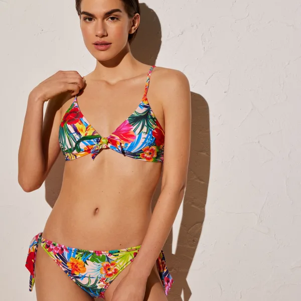 Ysabel Mora  Γυναικείο Floral Πολύχρωμο Top Μπουστάκι Μαγιό Χωρίς Μπανέλα & Σφουγγάρι Αποσπώμενο Top Α & Β Cup 82233